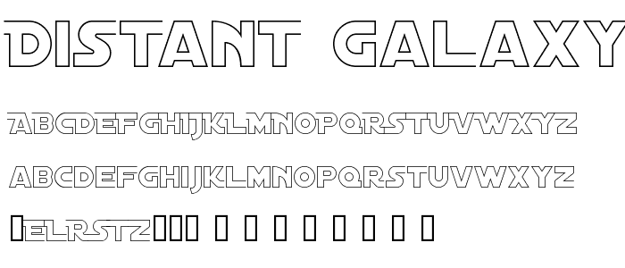 Distant Galaxy AltOutline font